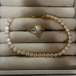 Elegant Gold and Silver Pandora Jewelry Set